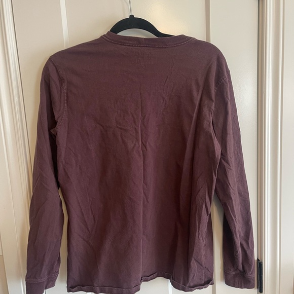 Carhartt Men's Burgundy Long Sleeve Tee - Picture 6 of 6